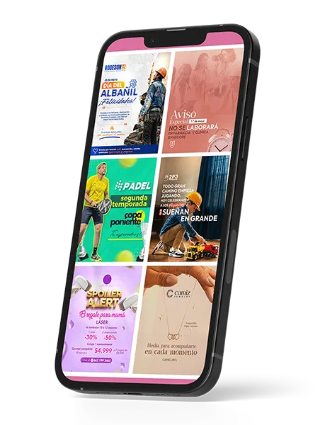 mockup manejo redes sociales hermosillo celular